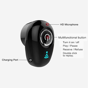 Mini Auriculares inalámbricos 5,0, intrauditivos, invisibles, de un solo oído, estéreo, para música - Product Image 5