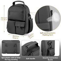 Étui de transport personnalisé en polyester grande capacité imperméable pour casque de jeu Meta Quest 3/Quest 3S/Oculus Quest 2