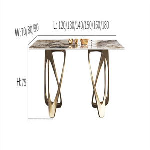 Bàn Ăn Đá Cẩm Thạch Phổ Biến Mới Cho Giáng Sinh Bàn Ăn Đá Cẩm Thạch Đá Cẩm Thạch Chân Kỳ Lạ Thiết Kế Ý - Product Image 5