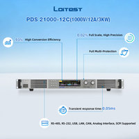 Fuente de Alimentación CC Programable de 1U, 3kW, 1000V, 12A, para Montaje en Rack, para Pruebas de Componentes de Vehículos Eléctricos e Inversores Fotovoltaicos, Integración de Sistemas ATE