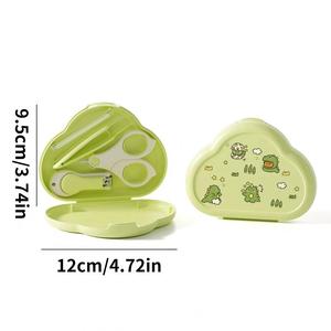 Perlengkapan Perawatan Bayi Aman dengan Tepi Bulat, Kotak Kartun Portabel Multifungsi untuk Perawatan Bayi Baru Lahir, <span class=keywords><strong>Set</strong></span> Perawatan Kuku Bayi - Product Image 5