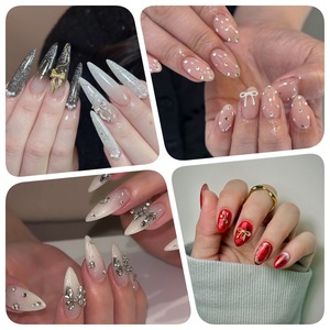 12 Rejillas de Adornos Metálicos 3D para Uñas, Lujosas Mariposas y Lazos Dorados, No Tóxicos, con Parte Trasera Plana, para Decoración de Uñas en Salones de Manicura - Product Image 5