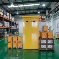 Armoire de distribution électrique étanche IP65 personnalisée 380V/400V 200A 12 prises avec verrou hybride pour chantiers de construction industriels