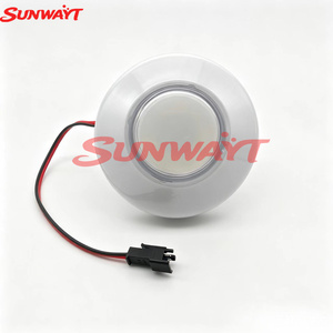 Bouton poussoir rond RGB de 76 mm 12 V avec éclairage LED coloré clignotant pour bornes d'arcade, grue à pinces et jeux à monnayeur - Product Image 3
