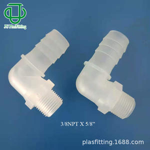Conector de Codo de Plástico PP JU PlasFitting 3/8NPT X 5/8 Pulgadas con Rosca Externa para Tuberías de Fluidos - Product Image 4