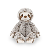 Boneka Hewan Plush Super Lembut Custom ODM OEM Sloth Gajah Singa Rusa Sika Harimau Leopard Realistis Unisex Dapat Dipeluk