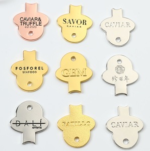 Cao Cấp Tùy Chỉnh Emboss Logo Vàng Màu Kim Loại Hợp Kim Caviar Cá Chai Mở Caviar Tin Có Thể Mở Tin Key <span class=keywords><strong>Opener</strong></span> - Product Image 2