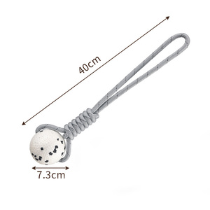 Jouets à mâcher pour chien en ETPU durable, corde en nylon souple et élastique, bande réfléchissante, résistant aux morsures, jouets interactifs pour chiens agressifs - Product Image 2