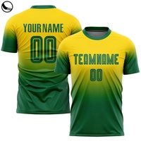 Maillot de football authentique de l'équipe nationale du Brésil, manches longues, qualité thaïlandaise, 100% polyester, col en V, numéros d'équipe personnalisés, football