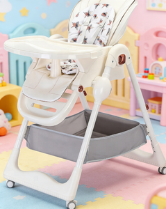 <span class=keywords><strong>Chaise</strong></span> haute électrique intelligente pour bébé, multifonctionnelle, pliable, inclinable, berçante, réglable en hauteur, deux-en-un pour l'alimentation - Product Image 5