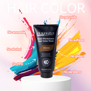 Tinte <span class=keywords><strong>de</strong></span> <span class=keywords><strong>Cabello</strong></span> Profesional PW PPD Free para Salón, Crema <span class=keywords><strong>de</strong></span> Coloración Orgánica Natural sin Amoníaco, Tinte Semipermanente Marrón para el <span class=keywords><strong>Cabello</strong></span> - Product Image 2
