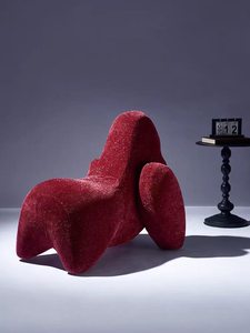 Sillón Puff de Terciopelo Moderno con Respaldo Sólido, Diseño Contemporáneo, Mueble para Sala de Estar, Suave y Cómodo, Decoración para el Hogar - Product Image 2