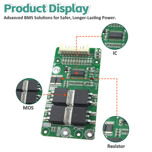 Sistema de gestión de batería <span class=keywords><strong>BMS</strong></span> <span class=keywords><strong>7S</strong></span> 8S 9S 10S 15A <span class=keywords><strong>20A</strong></span> para NMC Li-ion LiFePO4 <span class=keywords><strong>BMS</strong></span> con puertos comunes y separados - Product Image 3