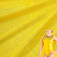 Lots de stock Tissu tricoté en nylon élasthanne extensible dans les quatre sens, à paillettes métalliques Mystique, pour jupes de gymnastique, de danse et maillots de bain