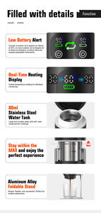 Extracteur de jus semi-automatique 3-en-1 portable électrique OEM en acier inoxydable, compatible voiture, pour voyage en extérieur - Product Image 3