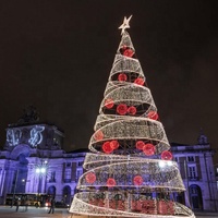City Center LED Weihnachts licht Dekorationen Spiral Outdoor Weihnachts baum
