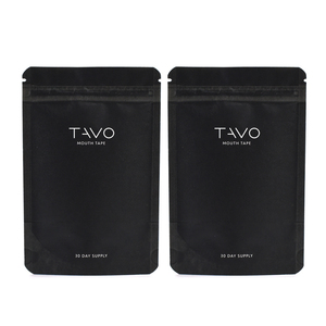 Sacchetto Stand-up Personalizzato con Zip in Carta Kraft Biodegradabile Impermeabile e Plastica, Busta Nera in Mylar con Logo - Product Image 1