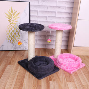 Petit arbre à chat en sisal, colonne en peluche, large arbre à grimper pour chats, griffoir pour chat, canapé - Product Image 5