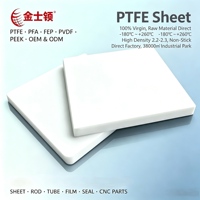 Feuille de PTFE pour isolation électrique, résistante aux intempéries, densité homogène, matériau de coussinet de glisse, découpe sur mesure