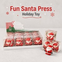 Jouet Squishy en TPR en forme de Père Noël, à remontée lente, anti-stress, à presser, pour enfants et adultes