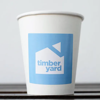 Vasos de Papel de Pared Simple Personalizados al por Mayor con Logotipo Impreso, de Alta Calidad, para Leche, Café, Jugo, Refrescos, Bebidas Calientes, Fiestas y Uso Doméstico