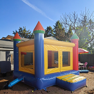 商用グレードミニ小さな紫色PVCバウンスハウストランポリン小さなインフレータブルジャンプ弾む城楽しみのため - Product Image 1