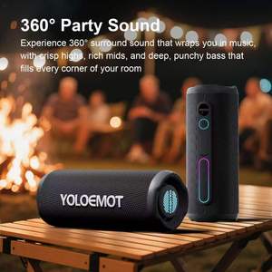 Haut-parleurs doubles IPX7 en promotion usine avec quatre lumières RGB, longue autonomie de batterie et expérience sonore stéréo immersif - Product Image 3