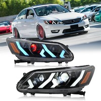 Conjunto de Faros LED para Honda Accord 9.ª Generación, Piezas de Automóvil, Faros Delanteros, Cable de Remolque Star Racing