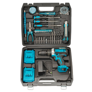 Nuovissimo Set Trapano Avvitatore a Batteria 21V, Kit Multifunzione con Batteria al Litio, Utensili Manuali, Valigetta Combo, Attrezzatura Affidabile <span class=keywords><strong>per</strong></span> <span class=keywords><strong>Officina</strong></span> - Product Image 6