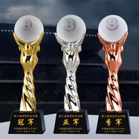 Trophée en cristal 3D personnalisé vierge pour le golf, trophées vierges en cristal pour le golf, trophées en verre pour le football, trophées en cristal