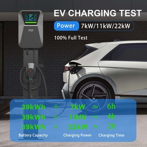 Borne de recharge murale intelligente Wi-Fi AC 22 kW, Type 2 <span class=keywords><strong>UE</strong></span>, 380 V, triphasée, 11 kW EVSE, chargeur électrique 7 kW, 22 kW avec carte RFID et écran LCD - Product Image 5