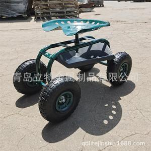 รถเข็นเก้าอี้โลหะ Qingdao Litte 4 ล้อ ปรับระดับได้ พกพาสะดวก ทนทาน ใช้งานกลางแจ้ง - Product Image 1