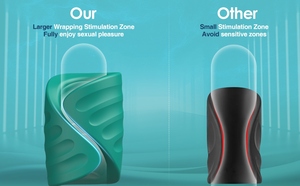 Copa de Masturbación Masculina con Control por Aplicación Bluetooth, Vibrador de Silicona Suave Estilo Avión, Juguete Sexual de Bolsillo para Teléfono Móvil, 100% - Product Image 6