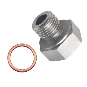 Conector Reductor de Acero Inoxidable Mecanizado por CNC, Macho M16*1.5 a Hembra 1/8NPT, para Reconstrucción de Motor GM LS - Product Image 2