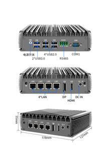Zkmagic <strong>Fanless</strong> Industrial Mini <strong>PC</strong> Intel N100 Windows11 Linux 4 LAN Industrial Mini Computer the Perfect Digital Signage Engine - Product Image 6