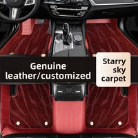 Tapis de sol de voiture en cuir sur mesure, design double couche entièrement enveloppant, antidérapant pour Zeeker