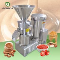 Roestvrijstalen colloïdmolenmachine met motorpomp voor meelmolen, grote capaciteit, hoge efficiëntie, tahini-sesampasta-molen