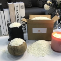 Flocons de cire de soja écologiques faits à la main à point de fusion élevé avec parfum personnalisé pour la fabrication de bougies – Vente en gros