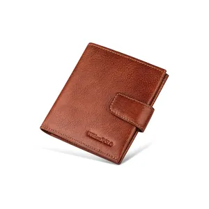WilliamPOLO Wholesale Custom Cowhide Open Wallet For Men Leather Card Holder Rfid Blocking Card Holder Wallets For Men Women