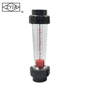 LZS-50 variable area plastic waste water flange liquid flow meter cheap acid rotameter