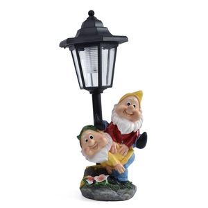 Ornement de jardin en résine, lumière solaire d'extérieur, statue de lutin, lampe pour jardin, balcon et décoration de villa - Product Image 5