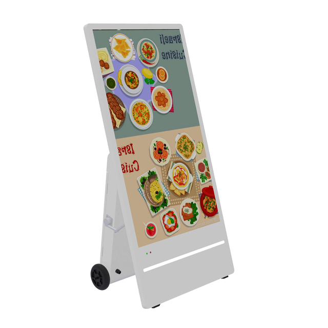 Versatile Multi-touch Visual Display 43 Inch Outdoor Fully Portable Battery Powered Android Advertising Screen for Restaurants