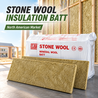 Isolation en laine de roche verte imperméable R30 pour ossature en bois standard, pour isolation de grenier