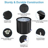 Baignoire à glace pliable portable grande capacité pour athlètes, fitness, sport et récupération musculaire