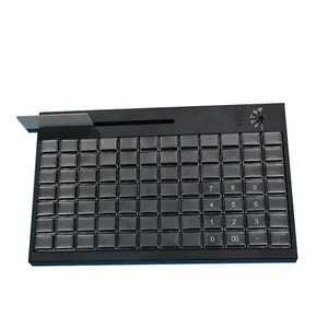 84 Tasten voll programmier bare Tastatur mit transparenten Tasten kappen pos Tastatur programm KB84