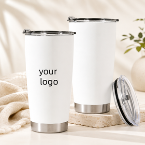 20 oz Stainless Steel <b>Double</b> <b>Wall</b> Vacuum Insulated Tumbler with Lid Custom Logo Laser Engraving - Product Image 1