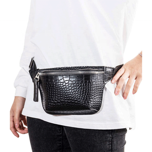 Personnalisé Mini Taille Poitrine <span class=keywords><strong>Sac</strong></span> Brun Foncé Crocodile Ceinture <span class=keywords><strong>Sac</strong></span> <span class=keywords><strong>Banane</strong></span> <span class=keywords><strong>Sac</strong></span> de Taille Pour Homme Et <span class=keywords><strong>Femme</strong></span> - Product Image 4