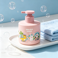 300ml 500ml savon liquide douche Gel shampoing bouteille d'emballage pour enfants Lotion pompe conteneur HDPE vide bouteille ronde en plastique