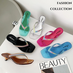 Young Women Ladies <strong>Jelly</strong> slippers Shiny Rhinestone Fashion <strong>Jelly</strong> Slipper Women <strong>Flip</strong> <strong>Flops</strong> - Product Image 2