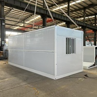 Maison de bureau mobile modulaire préfabriquée de luxe à construction rapide, en conteneur pliable, en acier, design moderne, avec fonctionnalité respirante